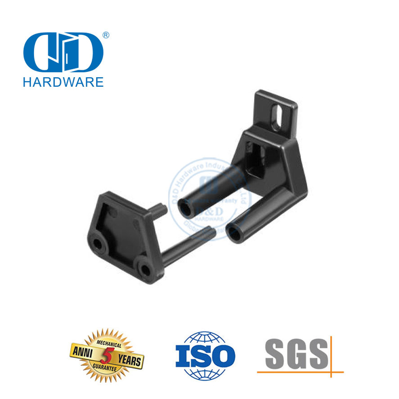 Edelstahl schwarz verstellbare Wandmontage Scheune Küchentürführung Hardware Scheune Hardware Türführung-DDBD081