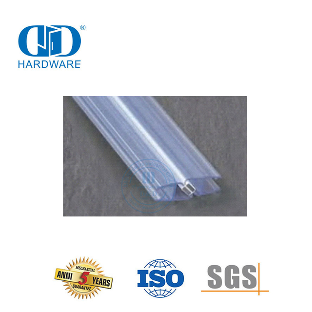 Gummidichtungsstreifen Glastürzubehör Duschtür Glasschiebetür Badezimmer PVC Wasserdichter Dichtungsstreifen-DDWS003