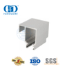Hotel-Bürogebäude-Hardware Edelstahl-Eisen-Glas-Hardware-Schiebetürrohr für Badezimmer-DDGS144