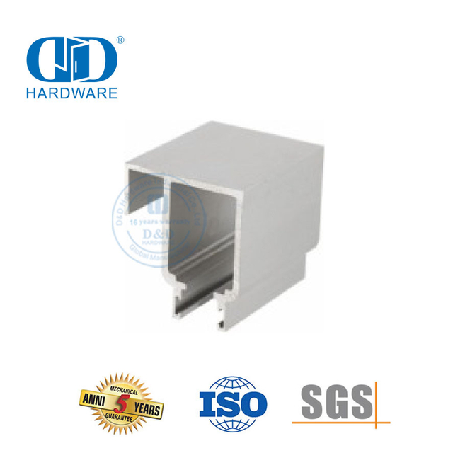 Hotel-Bürogebäude-Hardware Edelstahl-Eisen-Glas-Hardware-Schiebetürrohr für Badezimmer-DDGS144