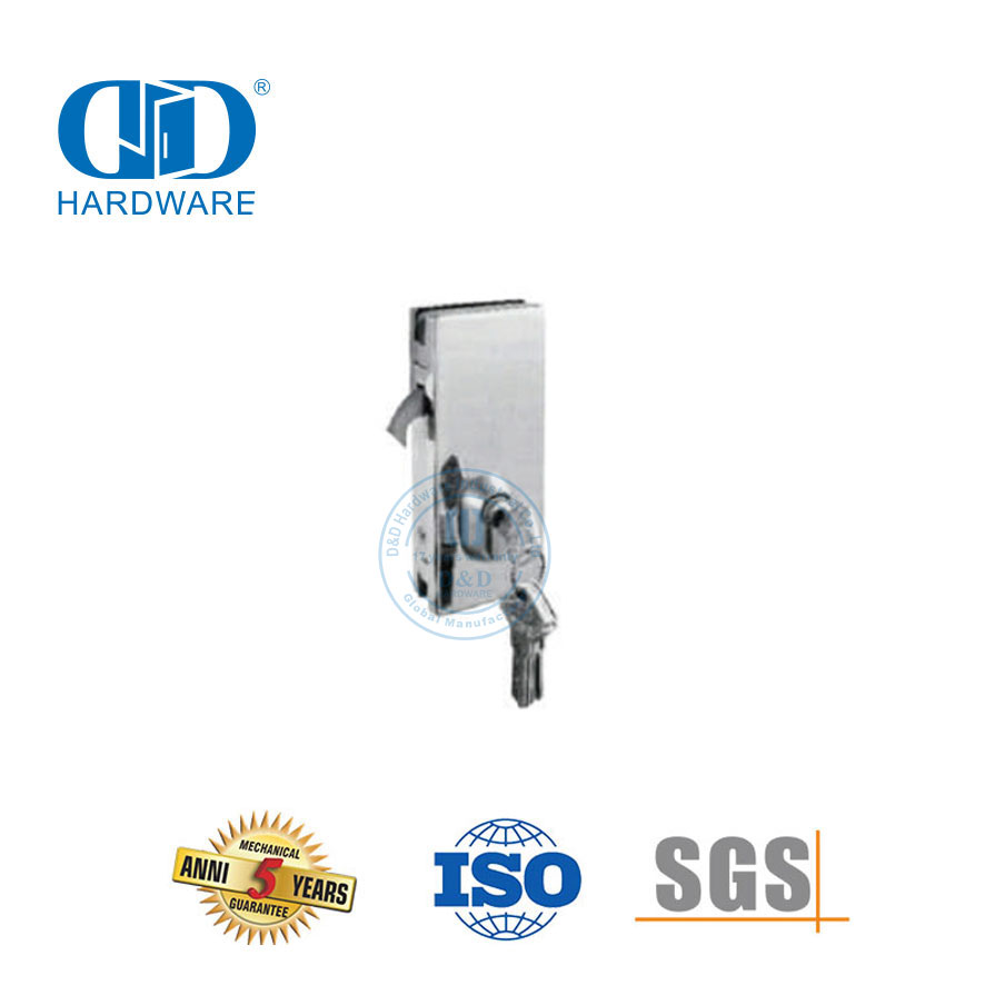 Sicherheits-Edelstahl-Einzel-Doppel-Glasschiebetürschloss-Scharnier-Hardware-Türzubehör-DDGL004