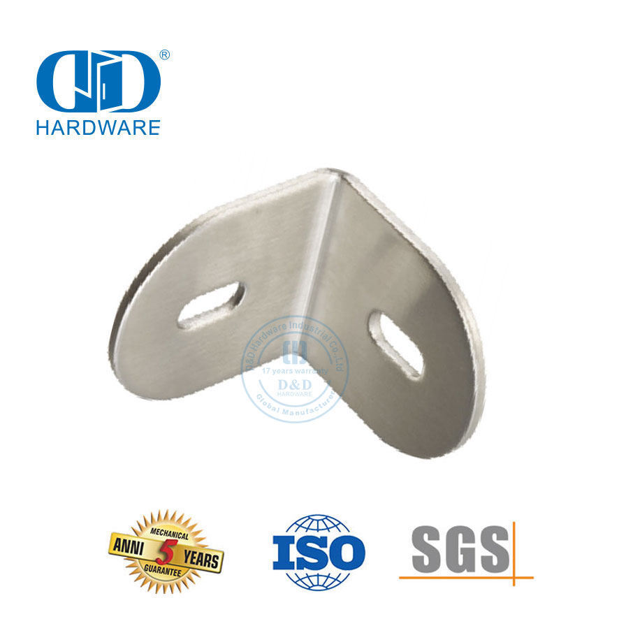 Edelstahl-Toilettenzubehör Duschscharnierverbinder Glaswand-Eckclip-Befestigungsverbinder-DDWC001