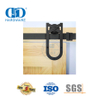 Edelstahl-Doppeltür-Schiebe-Scheunentor-Hardware für Innentor-Zubehör, Stahl-Garage-Hardware-DDBD015