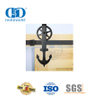 Edelstahl-Tür-Hardware-Schienen-Set, modernes Innen-Massivholz-Schiebetaschentür-Scheunentor-Hardware-DDBD014
