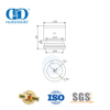 Verstellbare Einpunktbefestigung aus Edelstahl, Glastür-Schwenksystem, Schiebetür-Hardware-DDGP024