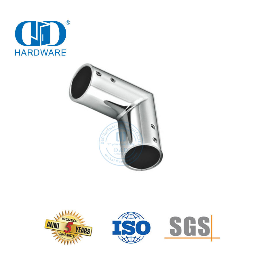 Kommerzielles Duschkabinensystem aus Edelstahl, Glaspaneelhalterung, Verbindungsstück, Klemmclip-Verbindungsstück-DDSC035