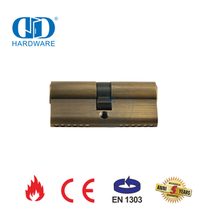 EN 1303 Antik-Messing-Euro-Doppelzylinder für Einsteckschloss-DDLC003-70mm-AB
