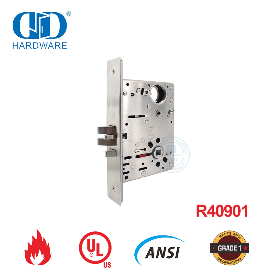 UL-gelistetes feuerfestes Einsteckschloss für Klassenzimmertür-DDAL05